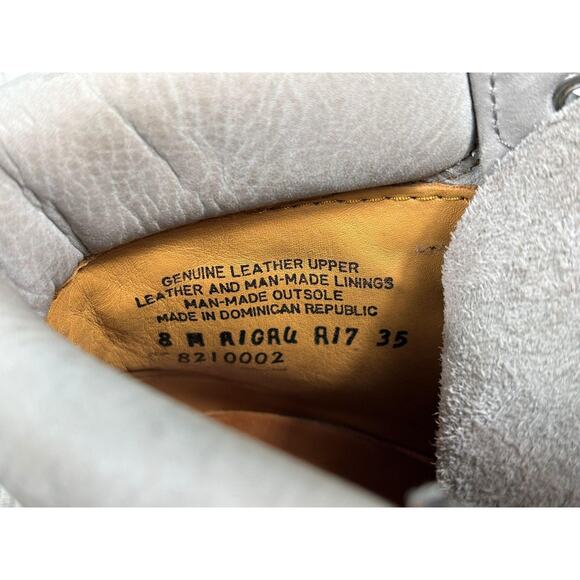 Timberland Boots Mens Size 8M Gray Leather Nubuck 6 Inch Lace Up Work Hiking - Picture 5 of 8